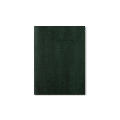 Letts Lecassa 2024 A6+ day to a page with appointments diary - British Racing Green