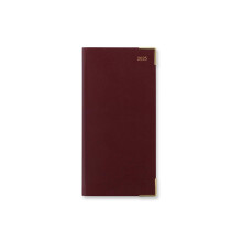 Letts of London Classic Slim week to view with appointments and planners 2025 diary - burgundy