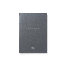 Letts of London Titanium A5 day to a page with appointments 2026 diary - Charcoal 26-082585