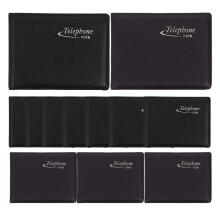 VILLFUL 12 Pack Mini Pocket Address Books Small Telephone Notepads Portable Credit Card Size Organizer for Phone Number Recording and Personal Use