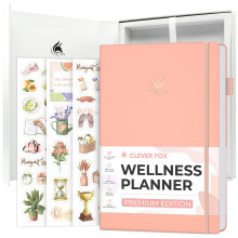 Clever Fox Wellness Planner Premium ? Daily Lifestyle Journal to Support Health, Nutrition & Exercise ? Healthy Living Journal with Meal, Exercise &