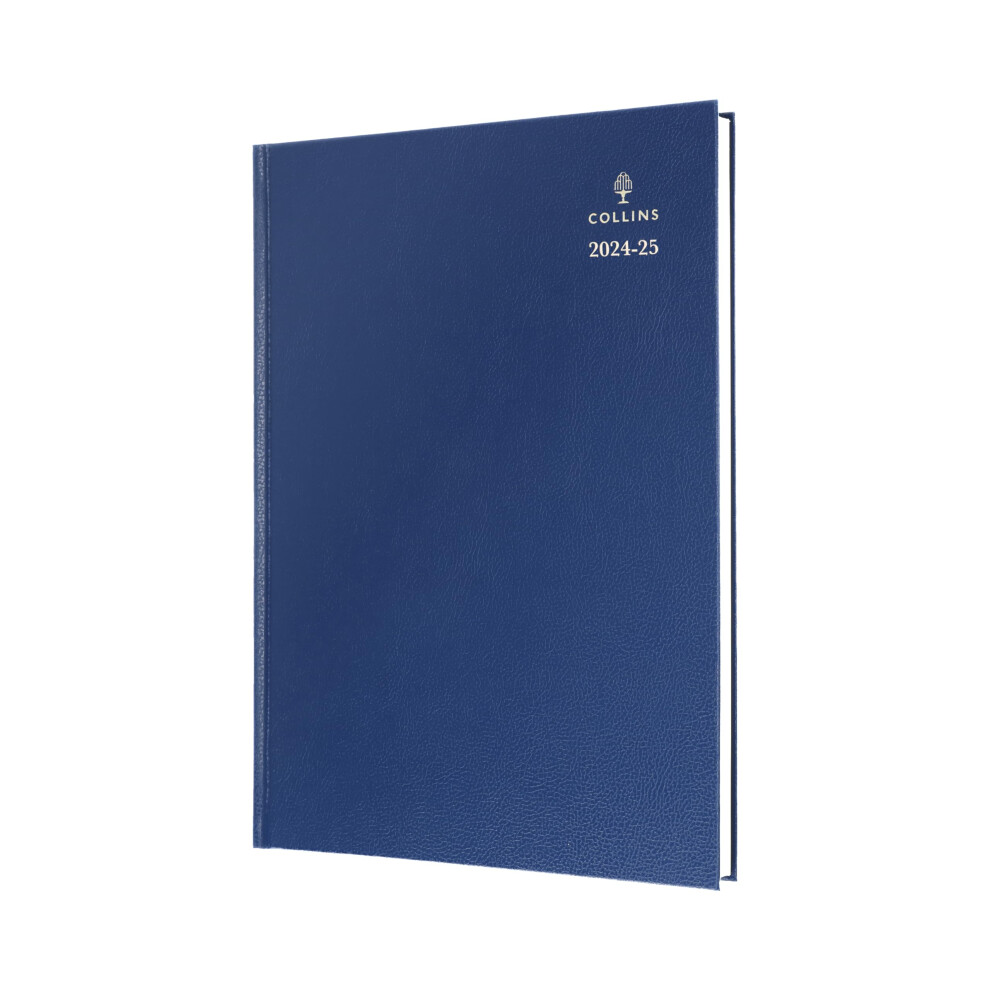 Collins Standard Desk Mid Year Diary Planner A4 Week To View Academic Year 2024-25 (Appointments) Fsc Paper - Blue - Weekly Journal For Students,