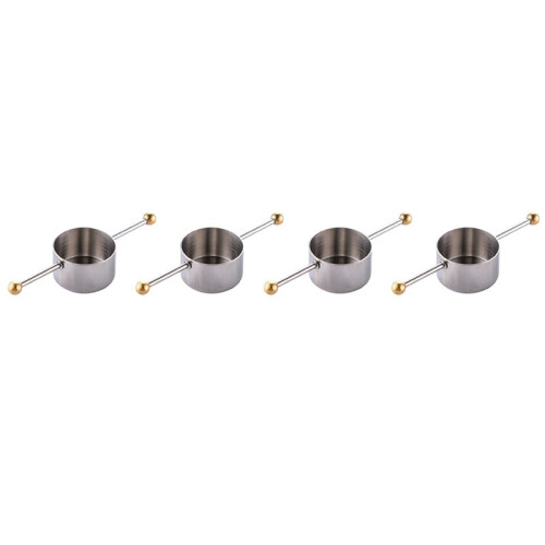 Measuring Cup Tools, Bar Measure Cocktail Jigger with Handle for Whisky Bar Tools Bar Accessories(4 Pcs) 1