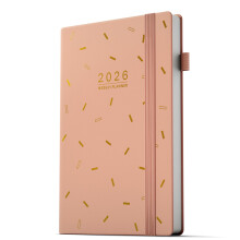 TDOLISSTE - Academic Diary 2026 Week to View, A5 Diary for Teacher, Students, Work& Home, Pocket Diary January 2026 - December 2026 (Pink)