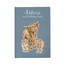 Wrendale Designs by Hannah Dale 'The Highlander' Highland Cow Address Book