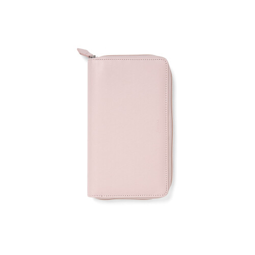 Filofax Saffiano Personal Compact Zip Organiser - Blush