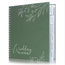 WeddingGiftsWedding Wedding Planner for Bride,Wedding Planning Book and Organizer,Wedding Binder Book with Pockets,Perfect Engagement Gifts for Newly