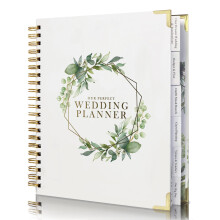 WeddingGiftsWedding Wedding Planner for Bride,Wedding Planning Book and Organizer,Wedding Binder Book with Pockets,Perfect Engagement Gifts for Newly