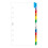 Personal A-Z index multi-coloured 2 letters per tab 1