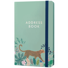 Boxclever Press Small Address Book with 432 Spaces. Address Books with Alphabet Index hardback, Pocket & Change of Address Labels. Perfect Gifts for