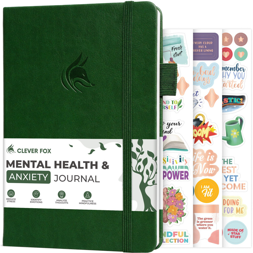 Photos - Notebook Clever Fox Mental Health & Anxiety Journal ? Guided CBT Journal with Prompts for Self Help & Stress Relief ? Mood & Emotion 
