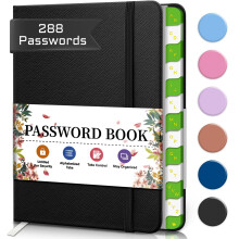 BLESWIN Password Book,Small Keeper Book with Alphabetical Tabs,Password Notebook for Computer and Internet Address Website Login,Password Men