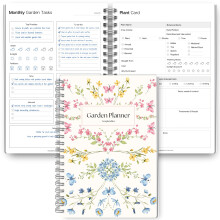 Gardening Planner & Plant Journal | Planting Calendar, Plant Care, Seed Starting, Herb Notes, Garden Planner (Botanical)