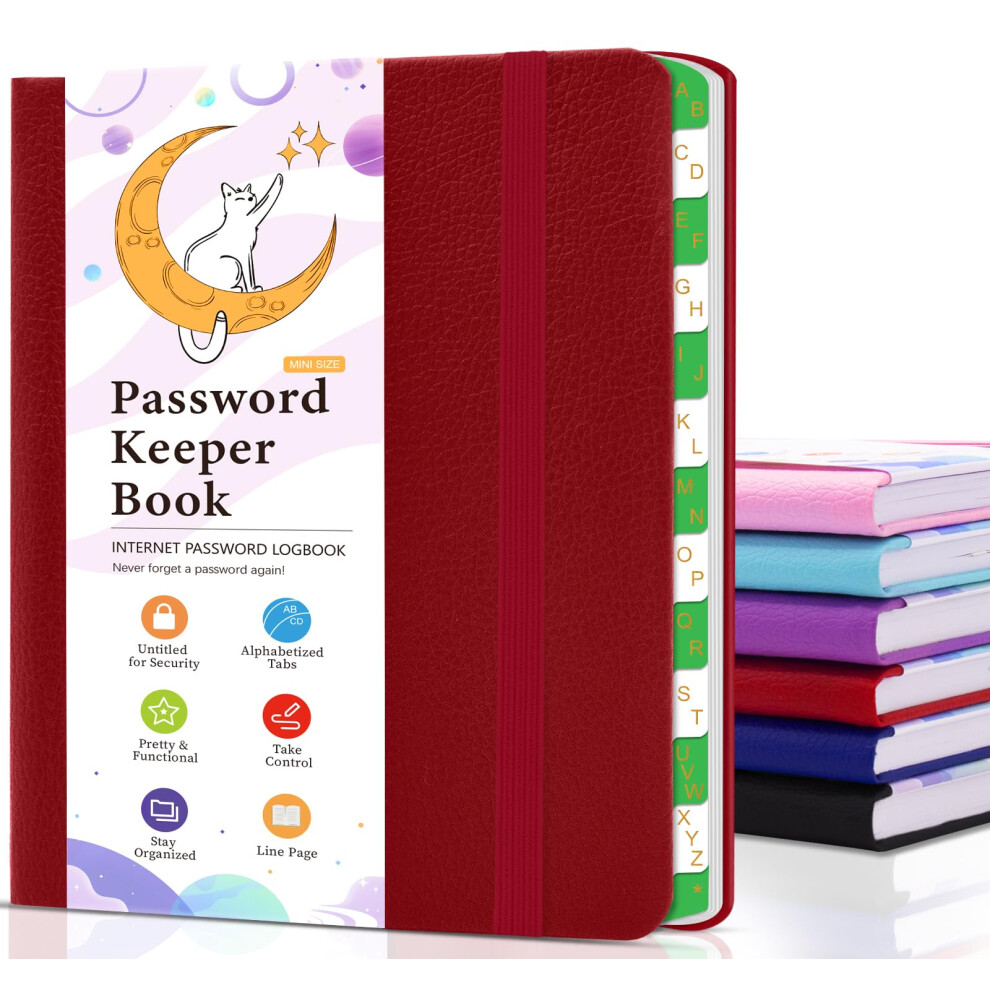 Photos - Other Furniture METEOROCK Password Book, Password Notebook with Alphabetical Tabs, 11.5 x 15.5 cm Small Password Book, Password Keeper Book