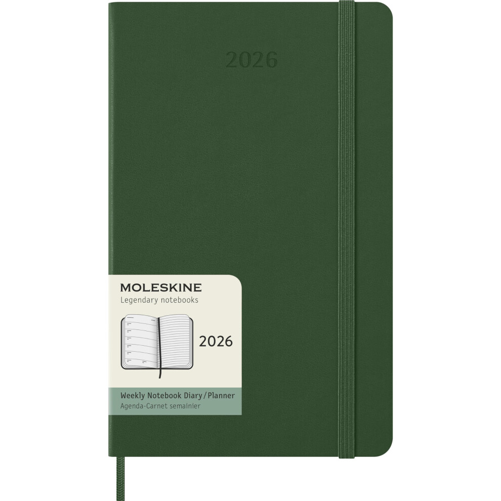 Photos - Other Office Equipment Moleskine Weekly Planner,  Weekly Agenda 12 Months With Space For Notes, With Hard Cover and Elastic Closure, Large Form  2026
