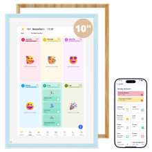 2026 Digital Calendar with 2 Replaceable Frames, 10 Inch Electronic Calendar Planner for Chore Chart and Home Organization, Interactive Touch Screen