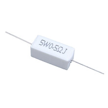 30 Stueck Axial Leiter Keramik Zement-Widerstand 0.5 Ohm 5W