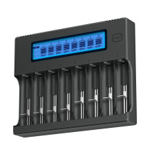 CITYORK 18650 Battery Charger, Universal LCD Battery Charger for Rechargeable Li-ion 18650, 20700, 26650,13450, 14500, 14650, 16340(RCR123),17500, Ni