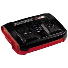 Einhell Power X-Change X-Twin Battery Charger 3A - Simultaneous Charging Of 2 Batteries - Universally Compatible With All Einhell 18V PXC Lithium-Ion
