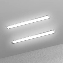 muzha 2 Packs LED Batten Lights 3FT 20W 4000k Daylight,Low Profile Wall or Ceiling Surface Mounted Fitting for Home/Workshop/Office/School Restaurant
