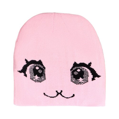 Insulated Stretchy Skull Cap Cold Protections Lightweight-Pink