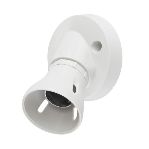 Lamp Fitting Bayonet Batten White Ceiling Lampholder, BC, B22 Light Bulb Socket