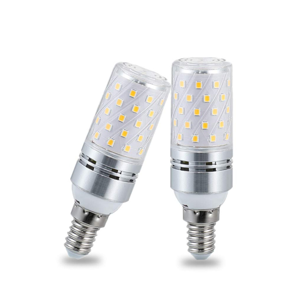 Ybtop 12W E14 Led Corn Screw Bulbs,1200Lm 3000K Warm ,100W Incandescent Bulbs Equivalent,Not-Dimmable,2-Pack White 55806923