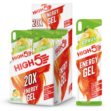 HIGH5 Running Gels Carbohydrate Supplements for Quick Energy Release Natu