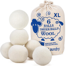 Handy Laundry Wool Dryer Balls Natural Fabric Softener Reusable Reduces Cl