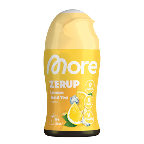 MORE Zerup Zero Calorie Syrup with Real Fruit Extracts Lemon Iced Tea 65 ml