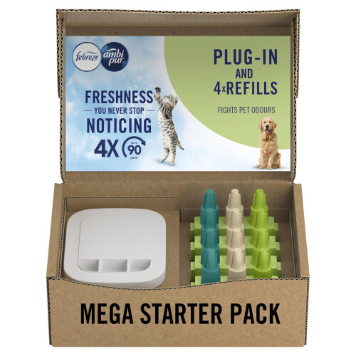 Febreze Febreze 3Volution Air Freshener PlugIn Starter Kit  4 Refills 20ml x 4 – Pe