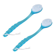2X Long Handled Body Bath Shower Back Brush Scrubber Massager Disability Helper