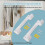 2Pack Ironing Board Hanger,Wall Mounted Ironing Board Holder for Laundry Rooms (White) 1
