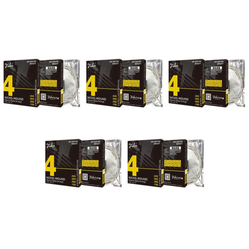 5X ZIKO Elektrisk Basgitarr 4-Strängad Basgitarrsträngar 6 Nickel Would Professional Strings DN-045100