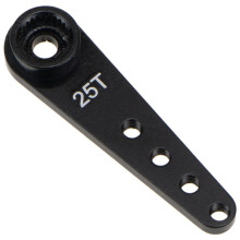 16PCS 37mm 25T Metal Extension Steering Servo Arm Horn for RC Car Crawler Parts,Black