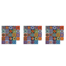 72PCS Self Adhesive Mosaic Brick Tile 3D Sticker Kitchen Bathroom Wall Stickers -15x15cm