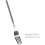 BBQ Retractable Fork Fruit Dessert Long Handle Fork Tableware  Kitchen Supplies Stainless Steel Fork 1