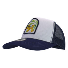 (One Size, Weiß) Nicce - Nicce - Herren Bestickte Santorini Trucker Cap, Baumwolle Atmungsaktiv