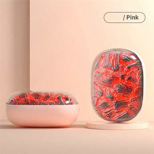 Handwarmer,Nieuwe Vlamhandwarmer,Dynamisch Houtskoolvuur Sfeerlicht,Oplaadbare Handwarmers,Wit 1