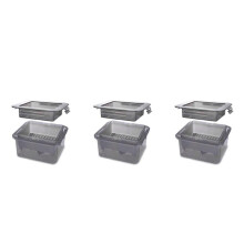 3X Tofu Press Tofu Drainer 3-Layer Tofu Press Built-in Drainage Water Removing Tool Dishwasher Safe Kitchen Cooking Tool