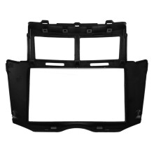 2X 2 Din Bilstereo Rambeklädnad på Instrumentbrädan för 2005-2011 Yaris Vitz Platz DVD-Spelare Installationsram