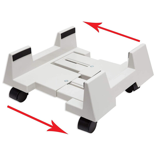 CPU Stand Mobile Desktop Tower Computer Floor Stand Rolling Caster Wheels Adjustable Width Universal PC Computer Holder 1