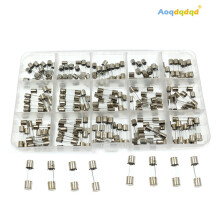 150pcs 15 Types 5x20mm Fast-Blow Glass Tube Fuses Assorted Kit 0.1A-30A with Storage Box