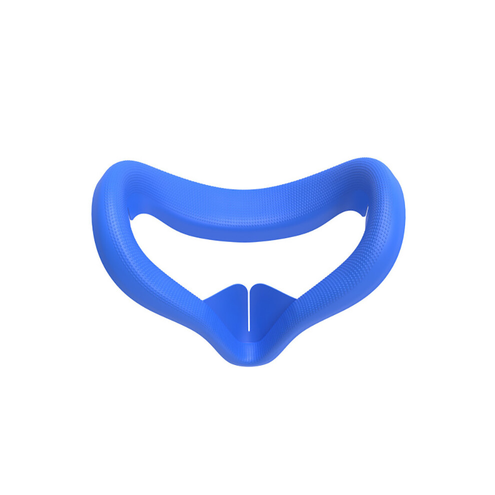 (Blue) Silicone Eye Cover Soft Anti-Sweat Guard Eye Pad For Oculus Quest 2 VR Headset Glasses