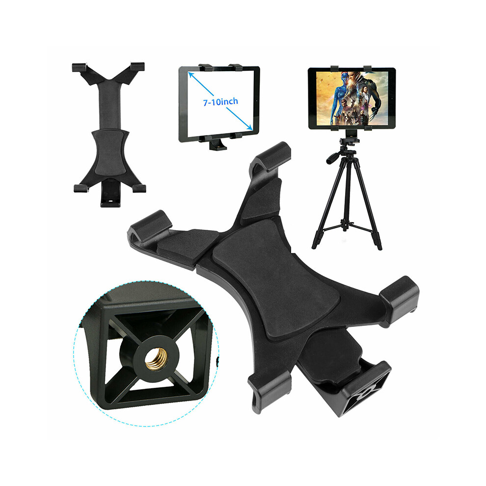Tablet Tripod Mount Clamp Holder Bracket 1/4" Thread Adapter For 7-10" Ipad Tab 320997714019