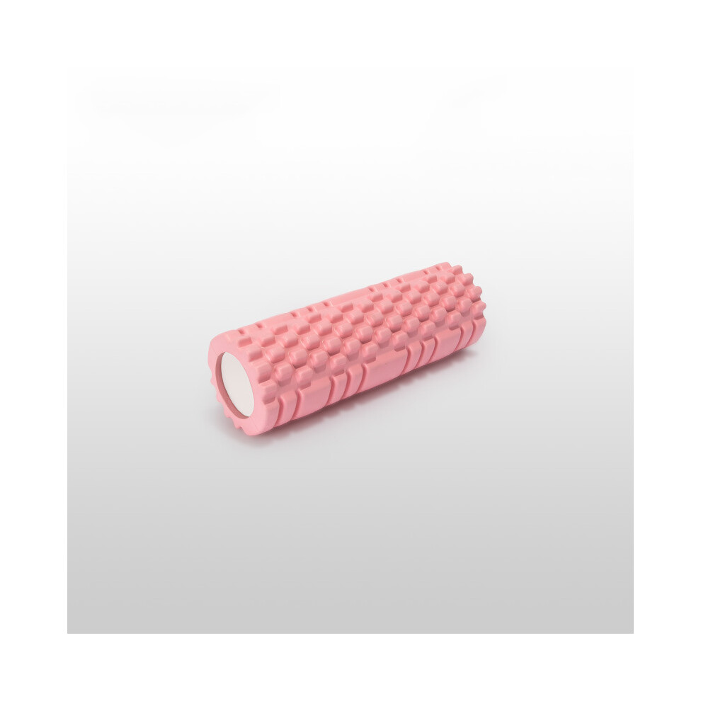 (Pink, 30cm) Physico Foam Shaft Muscle Roller Trigger Point Deep Tissue Yoga Column Massager