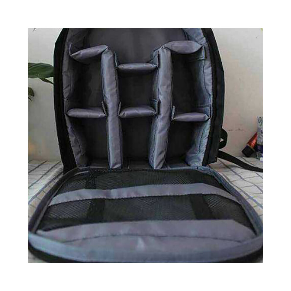 (Gray) Large Waterproof Backpack Storage Bag For Canon Nikon Sony Dslr & Mirrorless Camera Gray 320997714088