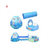 (D) Portable 3 In 1 Childrens Kids Baby Play Tent Tunnel Ball Pit Playhouse Pop Up
