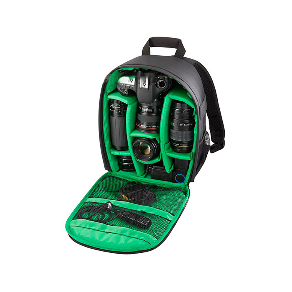 (Green) Large Waterproof Backpack Storage Bag For Canon Nikon Sony Dslr & Mirrorless Camera Green 320997714040