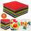 40PCS Mixed Color Soft Nonwoven Felt Fabric Sheets 15x15cm DIY Craft Patchwork 1
